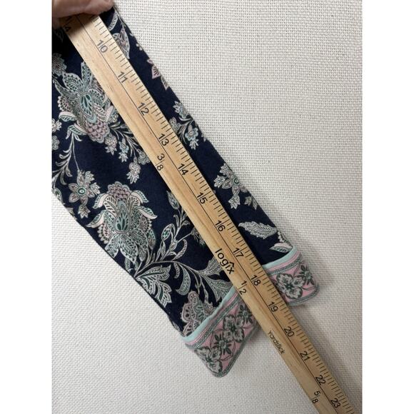 J.Jill Women's Tunic 3/4 Sleeves 3/4 Covered Buttons Floral Boho Sz M Petite - Picture 14 of 15